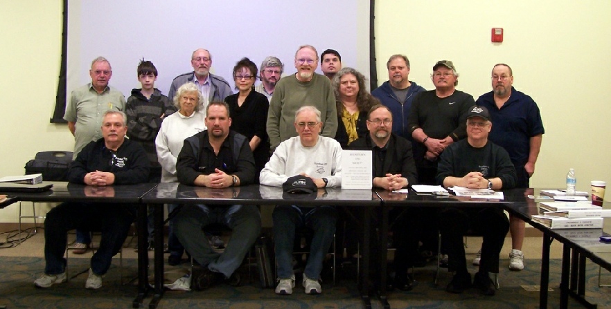 March 2015 meeting group photo of RUFOS members with guest speaker Rob Mercer front row second from left.